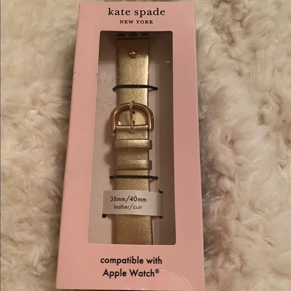Brand new Kate Spade Apple Watch band. Rose Gold color .